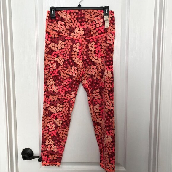 Offline by Aerie Women's Hi-Rise Leggings Large Red & Orange‎ Abstract Print NWT - Picture 1 of 7